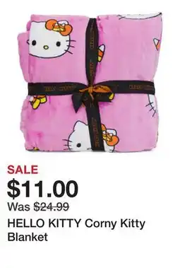 Marshalls HELLO KITTY Corny Kitty Blanket offer
