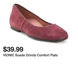 Marshalls VIONIC Suede Orinda Comfort Flats offer