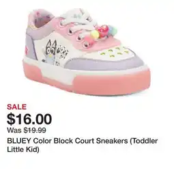 Marshalls BLUEY Color Block Court Sneakers (Toddler Little Kid) offer