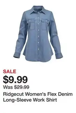 Tractor Supply Company Ridgecut Women's Flex Denim Long-Sleeve Work Shirt offer