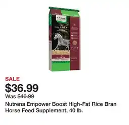 Tractor Supply Company Nutrena Empower Boost High-Fat Rice Bran Horse Feed Supplement, 40 lb offer