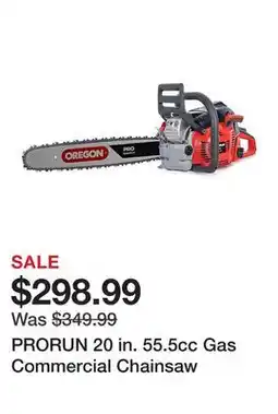 Tractor Supply Company PRORUN 20 in. 55.5cc Gas Commercial Chainsaw offer