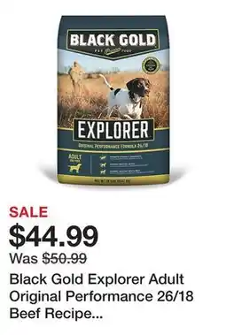 Tractor Supply Company Black Gold Explorer Adult Original Performance 26/18 Beef Recipe Dry Dog Food offer