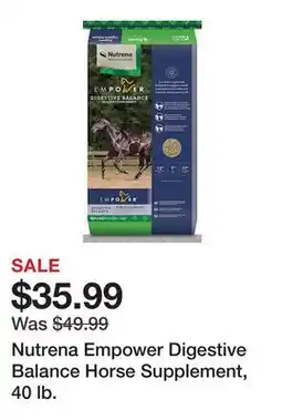 Tractor Supply Company Nutrena Empower Digestive Balance Horse Supplement, 40 lb offer