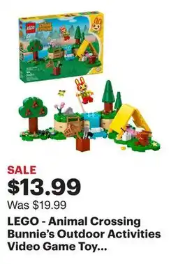 Best Buy LEGO - Animal Crossing Bunnie's Outdoor Activities Video Game Toy 77047 offer