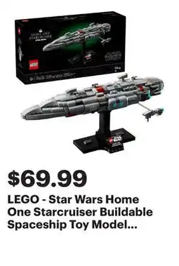 Best Buy LEGO - Star Wars Home One Starcruiser Buildable Spaceship Toy Model Kit 75405 offer