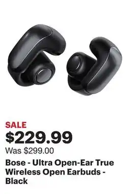 Best Buy Bose - Ultra Open-Ear True Wireless Open Earbuds - Black offer