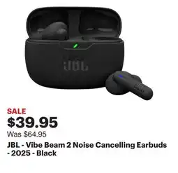 Best Buy JBL - Vibe Beam 2 Noise Cancelling Earbuds - 2025 - Black offer