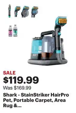 Best Buy Shark - StainStriker HairPro Pet, Portable Carpet, Area Rug & Upholstery Cleaner for Pets - Gray offer