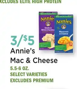 Heinen's Annie's Mac & Cheese offer