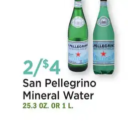 Heinen's San Pellegrino Mineral Water offer