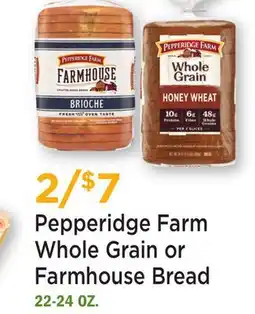 Heinen's Pepperidge Farm Whole Grain or Farmhouse Bread offer