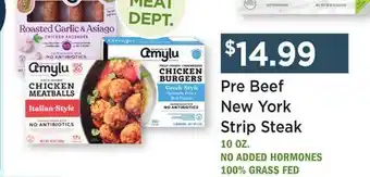 Heinen's Pre Beef New York Strip Steak offer
