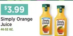 Heinen's Simply Orange Juice offer