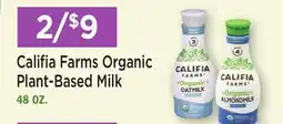 Heinen's Califia Farms Organic Plant-Based Milk offer
