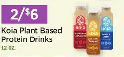Heinen's Koia Plant Based Protein Drinks offer