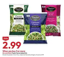 Stater Bros Taylor Farms Salad Kits offer