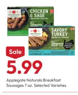 Stater Bros Applegate Naturals Breakfast Sausages offer
