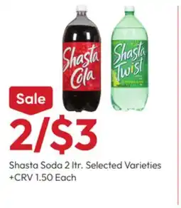 Stater Bros Shasta Soda offer