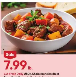 Stater Bros USDA Choice Boneless Beef Stew Meat offer