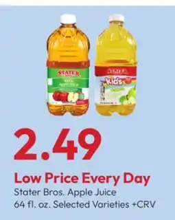 Stater Bros Stater Bros. Apple Juice offer