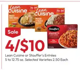 Stater Bros Lean Cuisine or Stouffer's Entrées offer