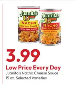 Stater Bros Juanita's Nacho Cheese Sauce offer