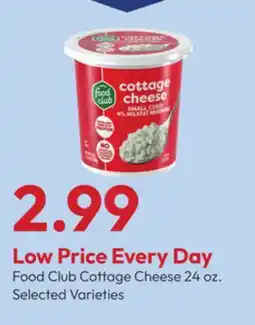 Stater Bros Food Club Cottage Cheese offer