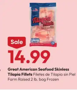 Stater Bros Great American Seafood Skinless Tilapia Fillets offer