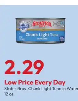 Stater Bros Stater Bros. Chunk Light Tuna in Water offer