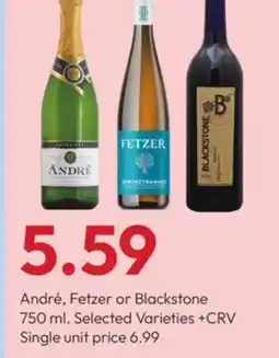 Stater Bros André, Fetzer or Blackstone offer