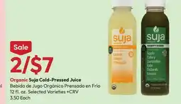 Stater Bros Suja Cold-Pressed Juice offer