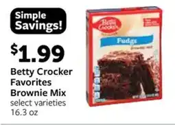 Fareway Betty Crocker Favorites Brownie Mix offer