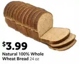 Fareway Natural 100% Whole Wheat Bread offer