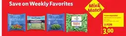 Lidl frozen vegetables offer