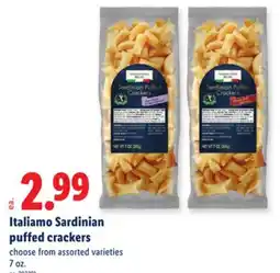 Lidl Italiamo Sardinian puffed crackers offer