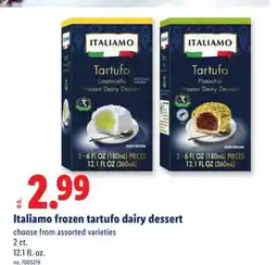 Lidl Italiamo frozen tartufo dairy dessert offer