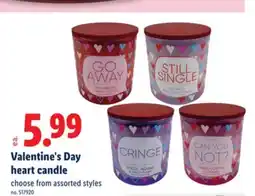 Lidl Valentine's Day heart candle offer