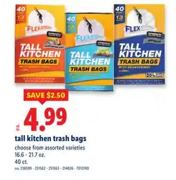 Lidl tall kitchen trash bags offer