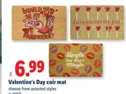 Lidl Valentine's Day coir mat offer