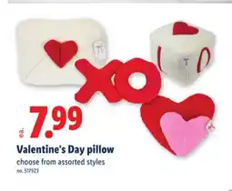 Lidl Valentine's Day pillow offer