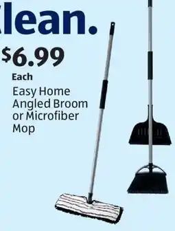 Aldi Easy Home Angled Broom or Microfiber Mop offer
