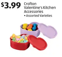 Aldi Crofton Valentine's Kitchen Accessories offer