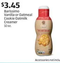 Aldi Barissimo Vanilla or Oatmeal Cookie Oatmilk Creamer offer