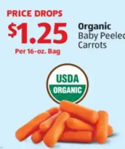 Aldi Organic Baby Peeled Carrots offer