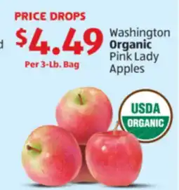 Aldi Washington Organic Pink Lady Apples offer