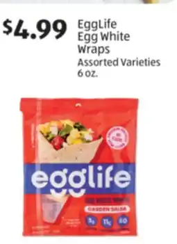 Aldi EggLife Egg White Wraps offer