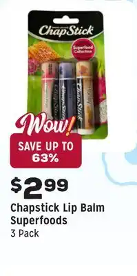 Grocery Outlet Lip Balm Superfoods offer
