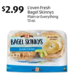 Aldi L'oven Fresh Bagel Skinnys offer