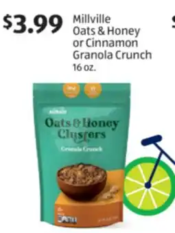 Aldi Millville Oats & Honey or Cinnamon Granola Crunch offer